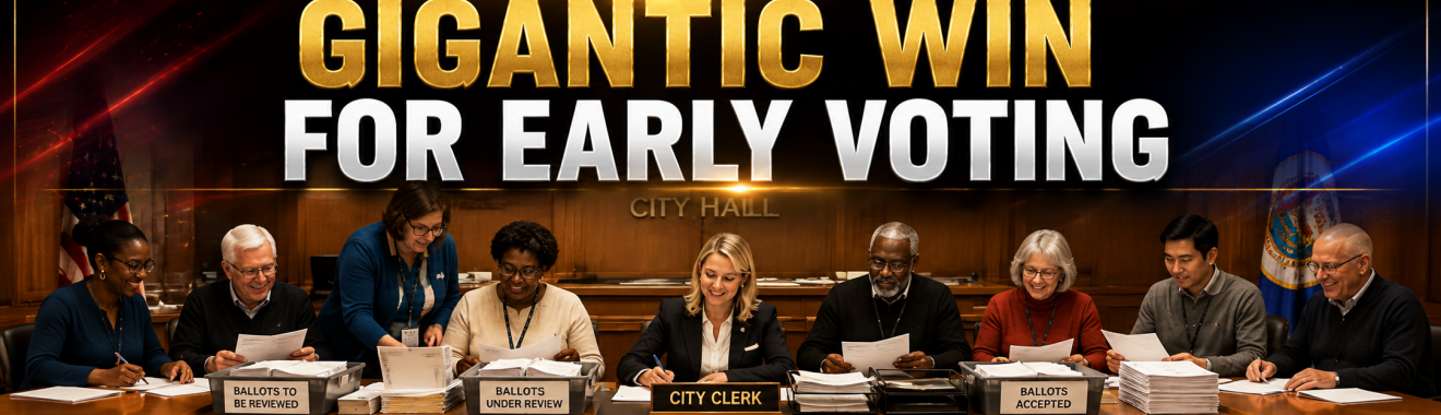 Gigantic Win for Early Voting Integrity