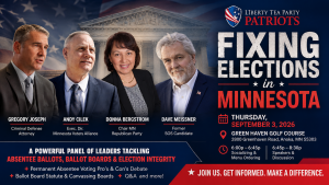 Minnesota Voters Alliance at Liberty Tea Party Patriots Event, Anoka, Sept. 3rd.